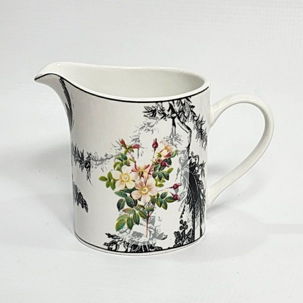 ‎American Atelier White Ceramic ROSE TOILE Creamer only